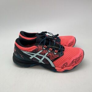 Asics Gel-Fujitrabuco Sky Sneakers Womens 6.5 Neon Pink Blue 1012A770 Trail Shoe